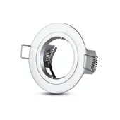 Kép 1/8 - V-TAC GU10 LED spotlámpa keret, alumínium szürke fix lámpatest - SKU 3644