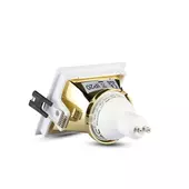 Kép 4/8 - V-TAC GU10 LED spotlámpa keret, fehér+arany fix lámpatest - SKU 3166