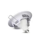 Kép 5/9 - V-TAC GU10 LED spotlámpa keret, fehér billenthető lámpatest - SKU 3469