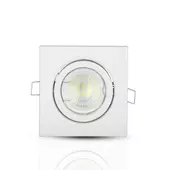 Kép 2/9 - V-TAC GU10 LED spotlámpa keret, fehér billenthető lámpatest - SKU 3472