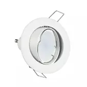 Kép 4/9 - V-TAC GU10 LED spotlámpa keret, fehér billenthető lámpatest - SKU 3587