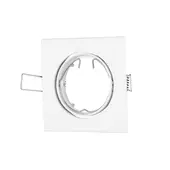 Kép 1/9 - V-TAC GU10 LED spotlámpa keret, fehér billenthető lámpatest - SKU 3590