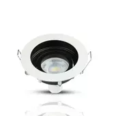 Kép 3/9 - V-TAC GU10 LED spotlámpa keret, fehér billenthető lámpatest - SKU 3595