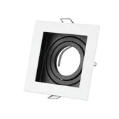 Kép 1/9 - V-TAC GU10 LED spotlámpa keret, fehér billenthető lámpatest - SKU 3597