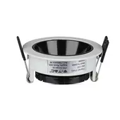 Kép 2/10 - V-TAC GU10 LED spotlámpa keret, fehér+fekete billenthető lámpatest - SKU 3153