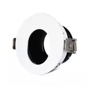 Kép 1/9 - V-TAC GU10 LED spotlámpa keret, fehér+fekete billenthető lámpatest - SKU 3161