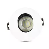Kép 2/9 - V-TAC GU10 LED spotlámpa keret, fehér+fekete billenthető lámpatest - SKU 3161