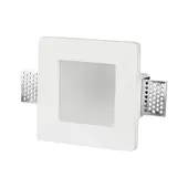 Kép 1/8 - V-TAC GU10 LED spotlámpa keret, fehér fix lámpatest opál üveggel - SKU 3691