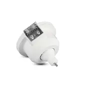 Kép 4/8 - V-TAC GU10 LED spotlámpa keret, fehér fix lámpatest opál üveggel - SKU 3692
