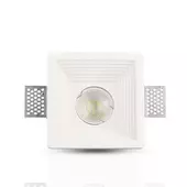 Kép 3/7 - V-TAC GU10 LED spotlámpa keret, fehér fix lámpatest - SKU 3151