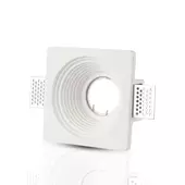 Kép 1/7 - V-TAC GU10 LED spotlámpa keret, fehér fix lámpatest - SKU 3152