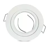 Kép 4/11 - V-TAC GU10 LED spotlámpa keret, fehér fix lámpatest - SKU 3642