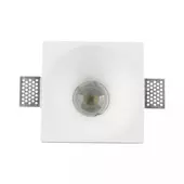 Kép 2/8 - V-TAC GU10 LED spotlámpa keret, fehér fix lámpatest - SKU 3653