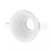 Kép 1/7 - V-TAC GU10 LED spotlámpa keret, fehér fix lámpatest - SKU 3654