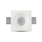 Kép 2/6 - V-TAC GU10 LED spotlámpa keret, fehér fix lámpatest - SKU 3696