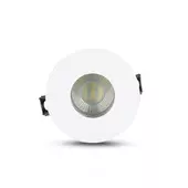 Kép 2/8 - V-TAC GU10 LED spotlámpa keret, fehér+króm billenthető lámpatest - SKU 3160