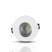 Kép 2/9 - V-TAC GU10 LED spotlámpa keret, fehér+króm billenthető lámpatest - SKU 3164