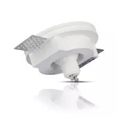 Kép 2/7 - V-TAC GU10 LED spotlámpa keret, fehér+rózsaarany fix lámpatest - SKU 3147