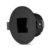 Kép 1/11 - V-TAC GU10 LED spotlámpa keret, fekete billenthető lámpatest - SKU 8598