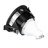 Kép 7/11 - V-TAC GU10 LED spotlámpa keret, fekete billenthető lámpatest - SKU 8598