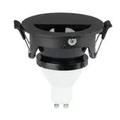 Kép 5/10 - V-TAC GU10 LED spotlámpa keret, fekete billenthető lámpatest - SKU 8608