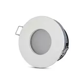 Kép 1/8 - V-TAC GU10 LED spotlámpa keret, IP54 fehér fix lámpatest - SKU 3613