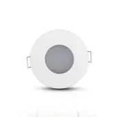 Kép 2/8 - V-TAC GU10 LED spotlámpa keret, IP54 fehér fix lámpatest - SKU 3613