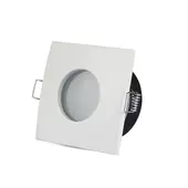 Kép 1/8 - V-TAC GU10 LED spotlámpa keret, IP54 fehér fix lámpatest - SKU 3615