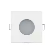 Kép 2/8 - V-TAC GU10 LED spotlámpa keret, IP54 fehér fix lámpatest - SKU 3615