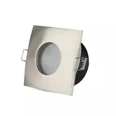 Kép 1/8 - V-TAC GU10 LED spotlámpa keret, IP54 matt króm fix lámpatest - SKU 3616