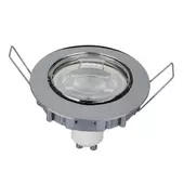 Kép 2/9 - V-TAC GU10 LED spotlámpa keret, króm billenthető lámpatest - SKU 3589