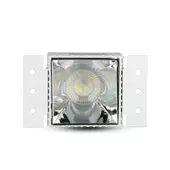 Kép 2/9 - V-TAC GU10 LED spotlámpa keret, króm fix lámpatest - SKU 8880