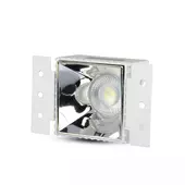 Kép 3/9 - V-TAC GU10 LED spotlámpa keret, króm fix lámpatest - SKU 8880