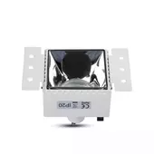 Kép 4/9 - V-TAC GU10 LED spotlámpa keret, króm fix lámpatest - SKU 8880