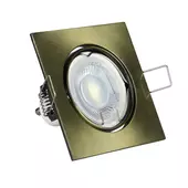 Kép 4/12 - V-TAC GU10 LED spotlámpa keret, sárgaréz billenthető lámpatest - SKU 8581