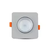 Kép 3/7 - V-TAC GU10 LED spotlámpa keret, szürke+króm fix lámpatest - SKU 3120