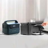 V-TAC hordozható áramfejlesztő, max. 300W terheléshez, Napelemes töltési lehetőséggel - SKU 11441