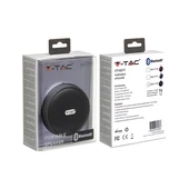 V-TAC hordozható bluetooth hangszóró TWS funkcióval, fekete - SKU 7718