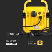 V-TAC hordozható LED reflektor 50W természetes fehér 80 Lm/W - SKU 945
