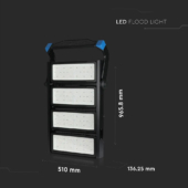 Kép 2/12 - V-TAC ipari LED reflektor természetes fehér, 60° világítási szögű, dimmelhető, 1000W - SKU 499