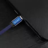 Kép 6/6 - V-TAC kék, USB - Type-C 1m hálózati kábel - SKU 8630