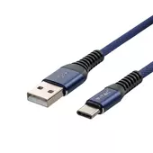 Kép 1/7 - V-TAC kék, USB - Type-C 1m hálózati kábel - SKU 8633
