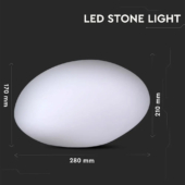 Kép 2/11 - V-TAC kő alakú RGB színváltós akkus LED dekoráció - SKU 40151