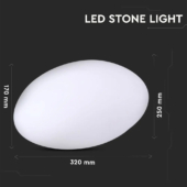 Kép 2/11 - V-TAC kő alakú RGB színváltós akkus LED dekoráció - SKU 40171