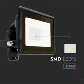 Kép 3/13 - V-TAC kötödobozos LED reflektor 10W hideg fehér, fekete házzal - SKU 20306