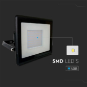 Kép 3/13 - V-TAC kötödobozos LED reflektor 50W természetes fehér, fekete házzal - SKU 20314