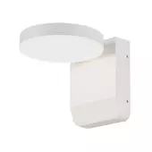 Kép 1/6 - V-TAC kültéri fali 17W LED lámpa, kerek fejjel, fehér házzal, meleg fehér - SKU 2950