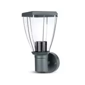 Kép 1/11 - V-TAC kültéri fali lámpa, sötét szürke, E27 foglalattal - SKU 8628