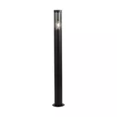 Kép 1/6 - V-TAC kültéri, fekete állólámpa, 100 cm, E27 foglalattal, füstözött búrával - SKU 10472