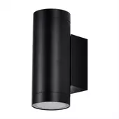 Kép 1/6 - V-TAC kültéri kétirányú alumínium fali lámpa, 2xGU10 foglalattal, fekete házas - SKU 2971